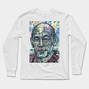 SHUNRYU SUZUKI watercolor and ink portrait Long Sleeve T-Shirt